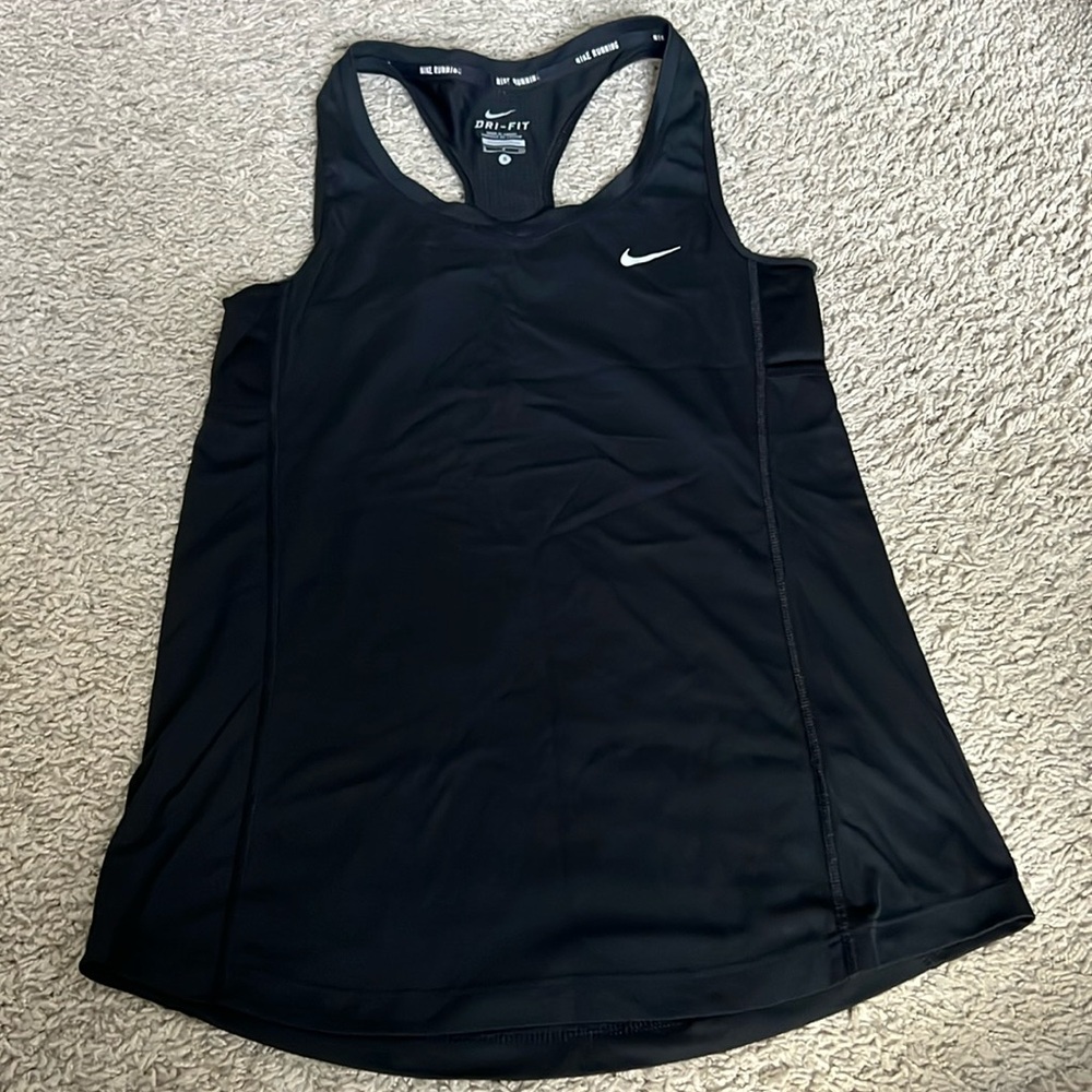 Small Nike running dri-fit black tank top